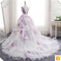 Cestbella Newest Design Sweetheart Neckline Wedding Dress Ball Gown 2017 Long Tail Bridal Dress Light Purple